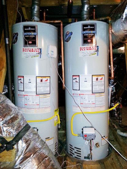 Dual Water Heater Install and Pipe Maintenance